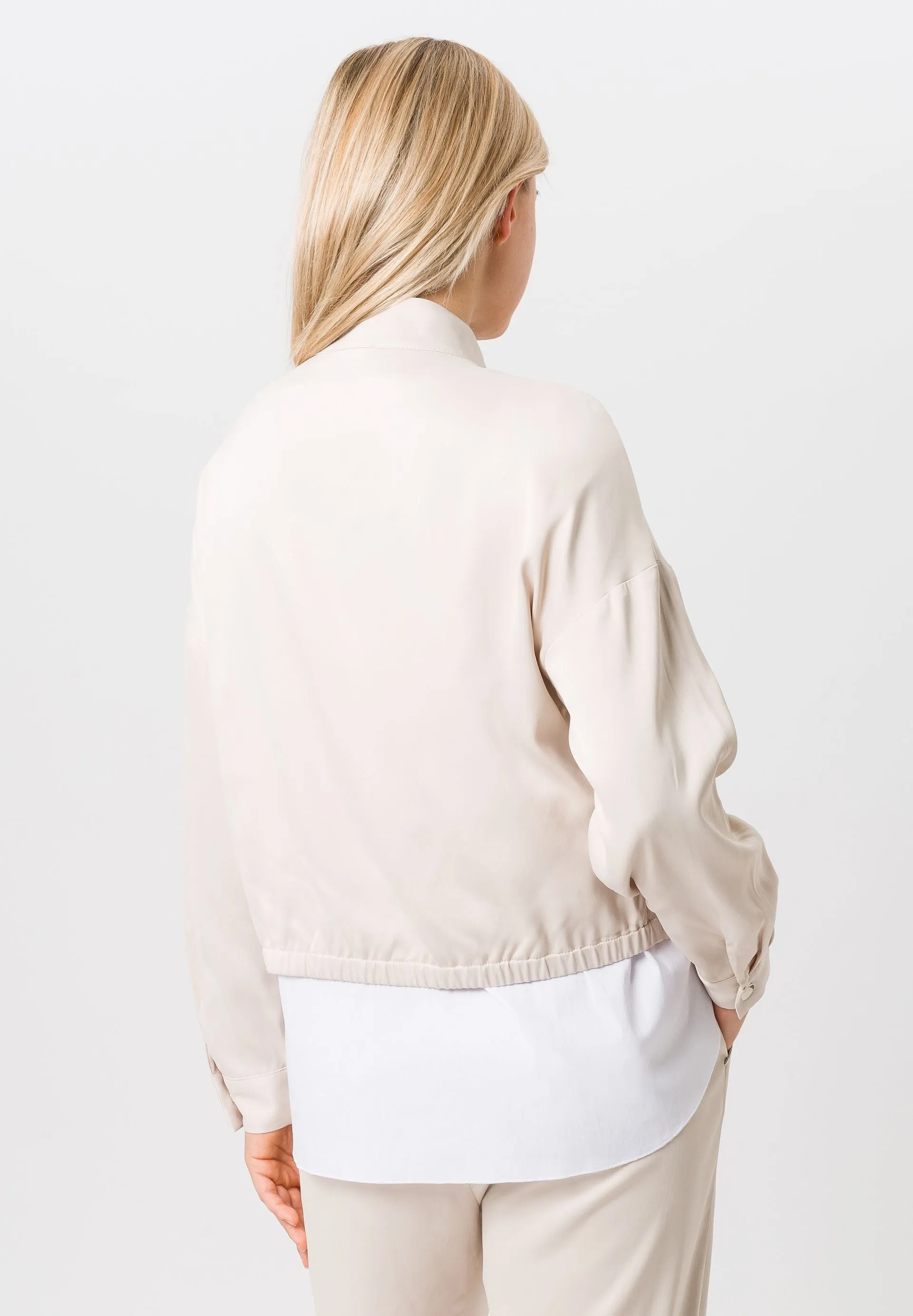 Tuzzi Gold Like Jacket With Elastic Hemline