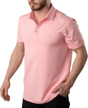 Uther Mens Golf Polo Moisture Wicking Quick-Dry Short Sleeve Shirt with Fashionable Designs for Men