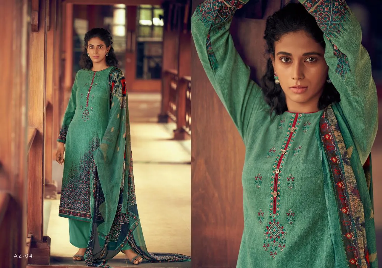 Varsha Fashion Presents Azra Pashmina Printed Fancy Designer Salwar Suits
