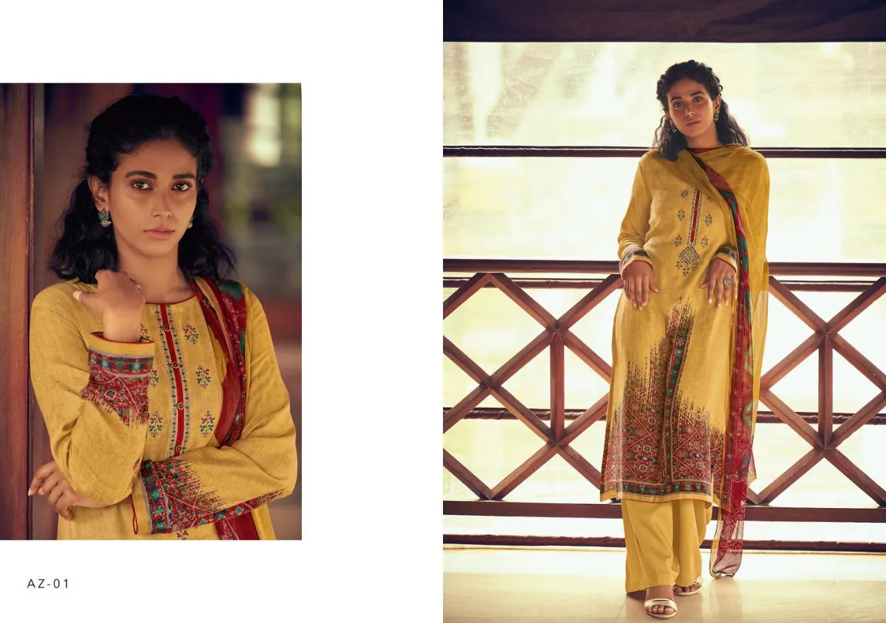 Varsha Fashion Presents Azra Pashmina Printed Fancy Designer Salwar Suits
