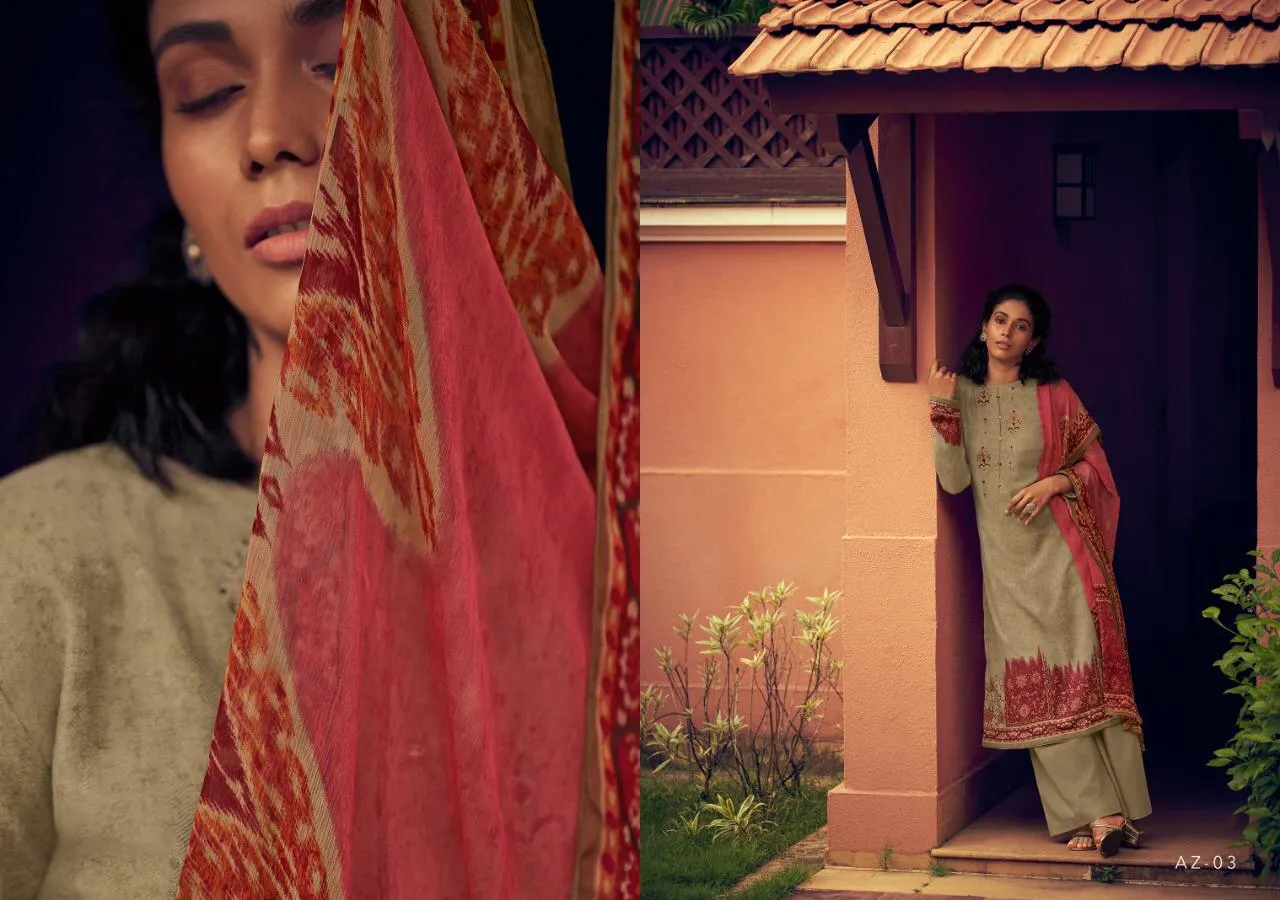 Varsha Fashion Presents Azra Pashmina Printed Fancy Designer Salwar Suits
