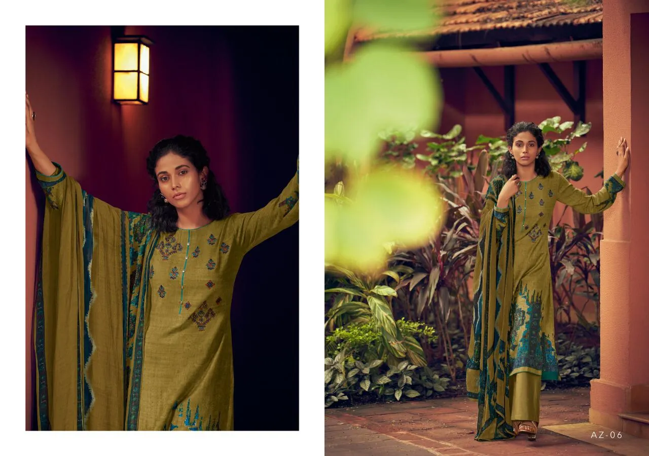 Varsha Fashion Presents Azra Pashmina Printed Fancy Designer Salwar Suits