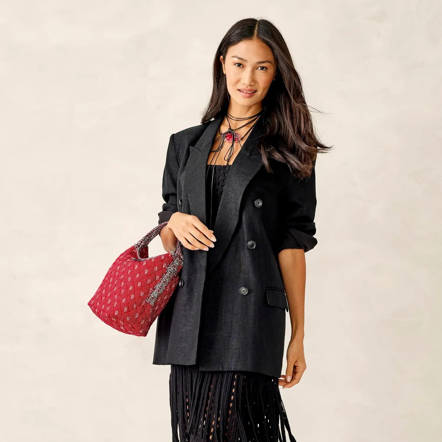 Vera Bradley Premium Cotton Astoria Shoulder Bag
