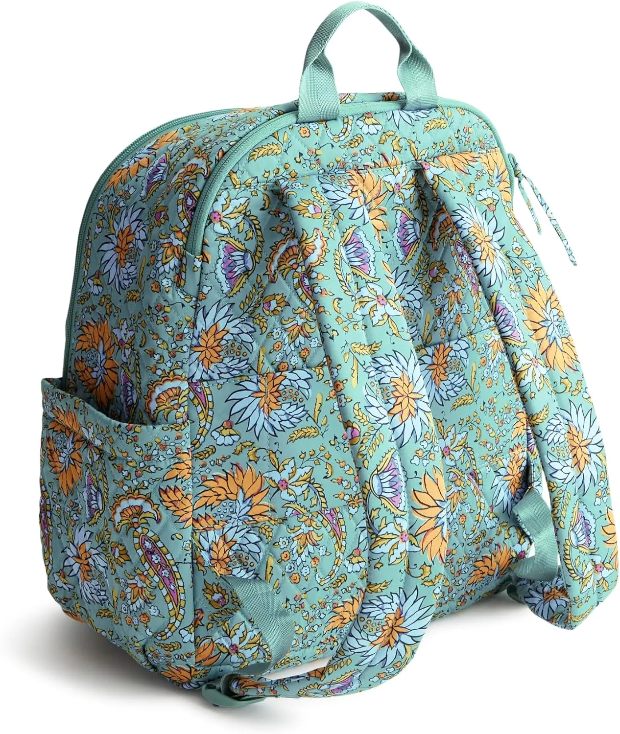 Vera Bradley Premium Cotton Bancroft Backpack, Gemstone Paisley