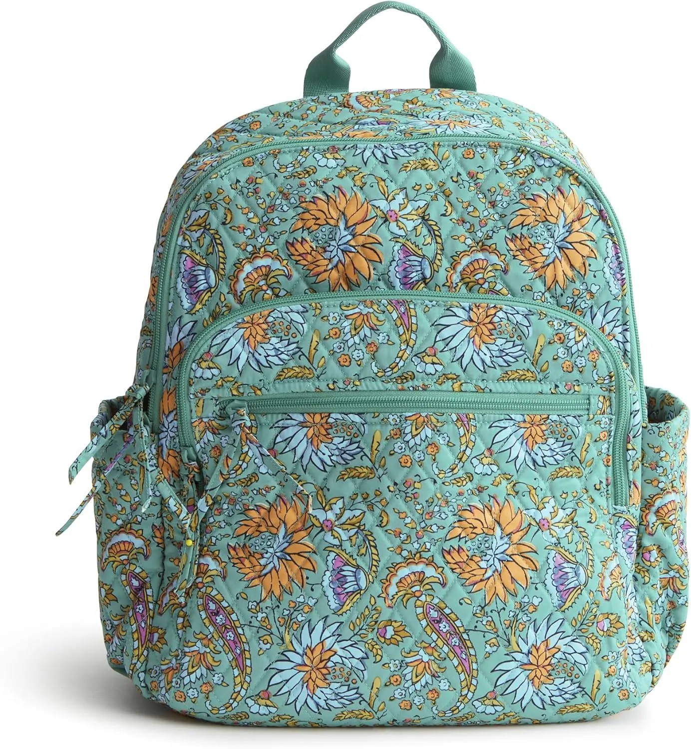 Vera Bradley Premium Cotton Bancroft Backpack, Gemstone Paisley