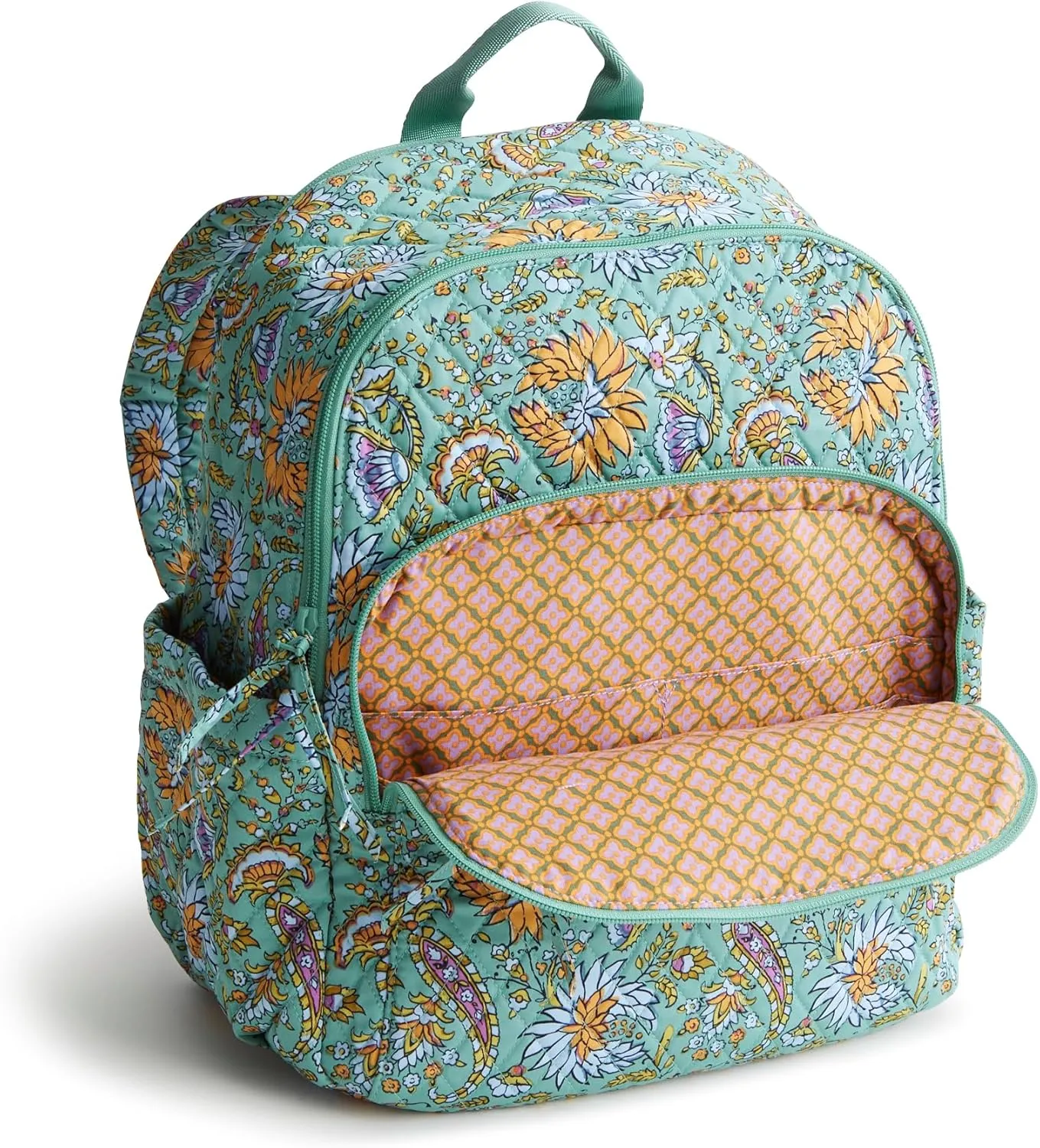 Vera Bradley Premium Cotton Bancroft Backpack, Gemstone Paisley