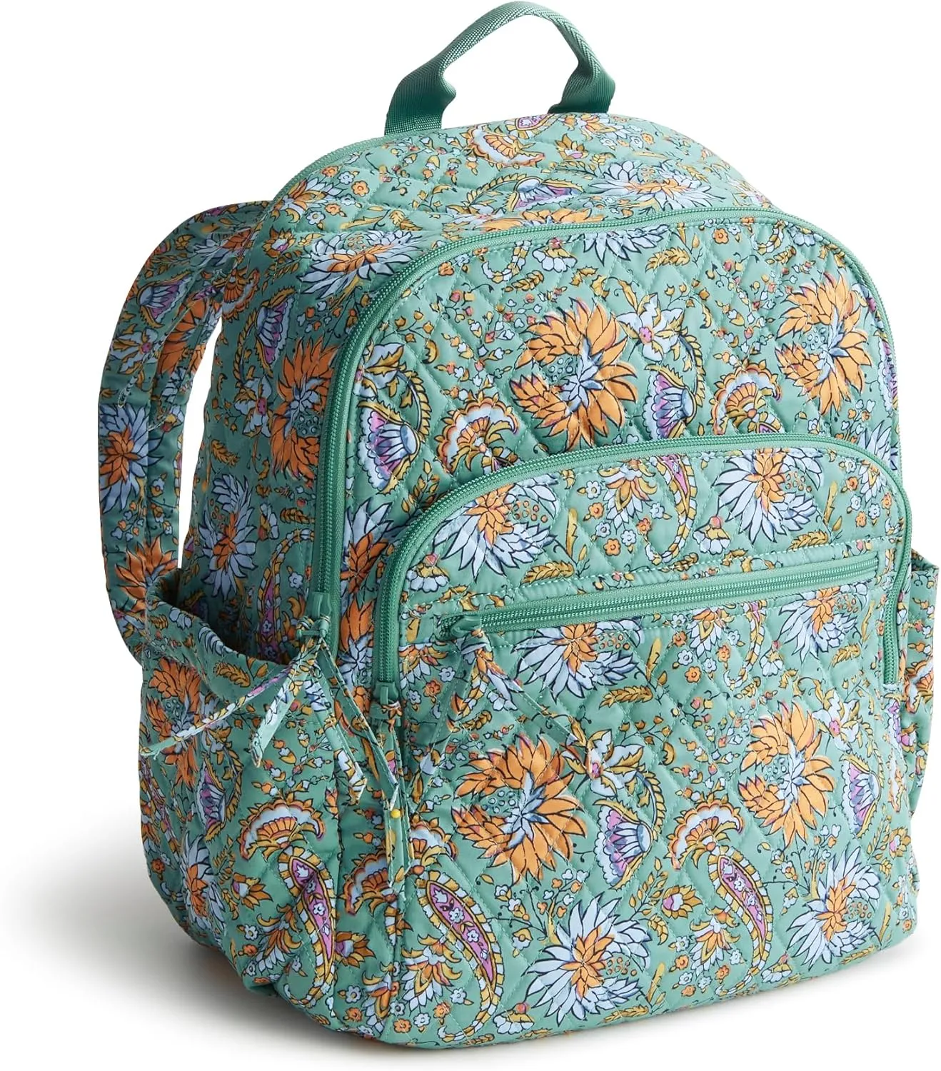 Vera Bradley Premium Cotton Bancroft Backpack, Gemstone Paisley