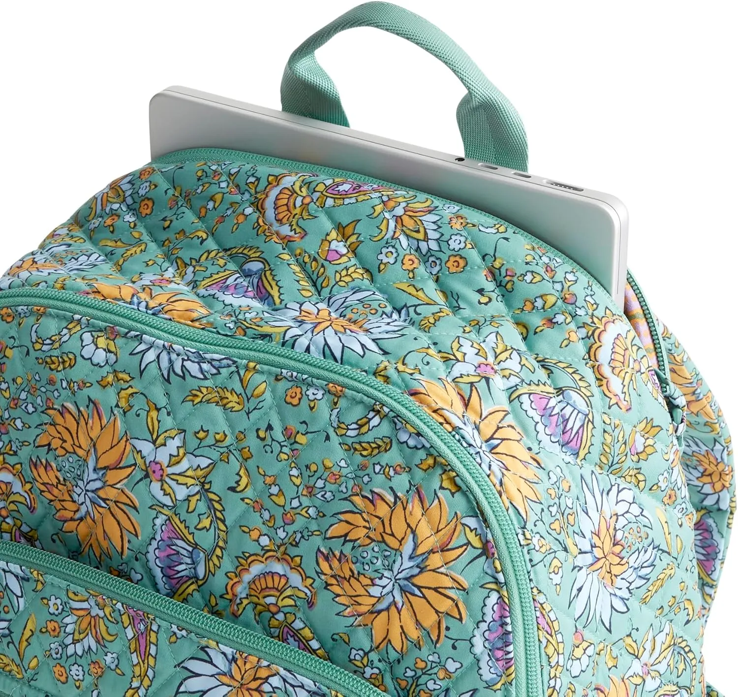 Vera Bradley Premium Cotton Bancroft Backpack, Gemstone Paisley