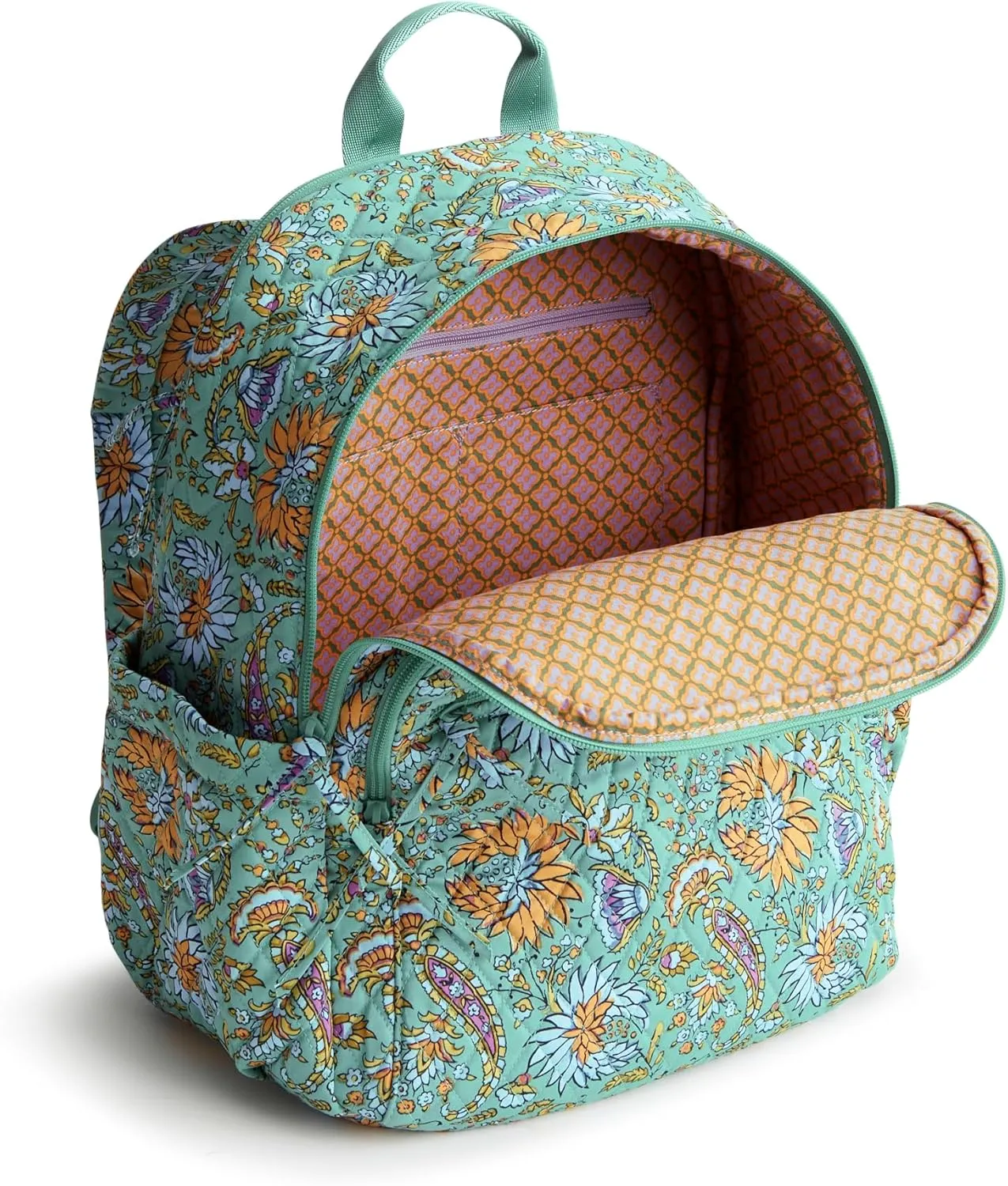 Vera Bradley Premium Cotton Bancroft Backpack, Gemstone Paisley