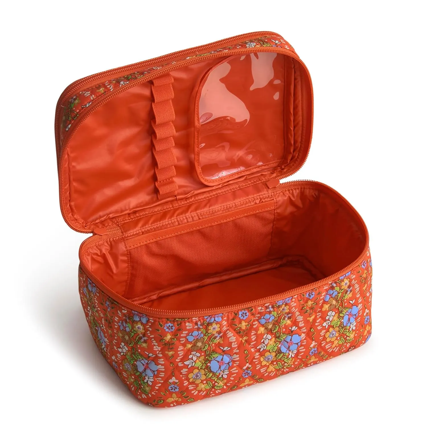Vera Bradley Premium Cotton Brush Up Cosmetic Case