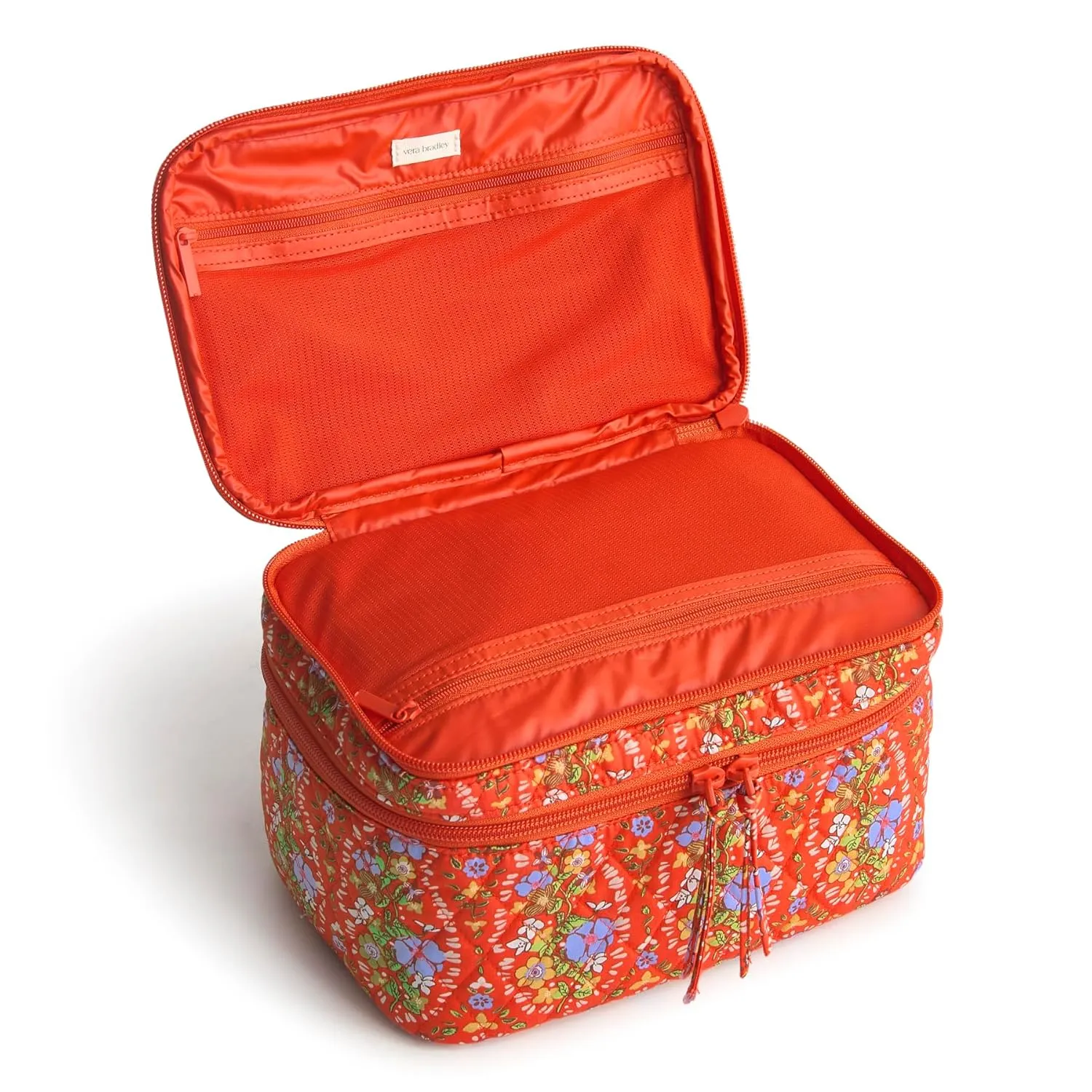 Vera Bradley Premium Cotton Brush Up Cosmetic Case