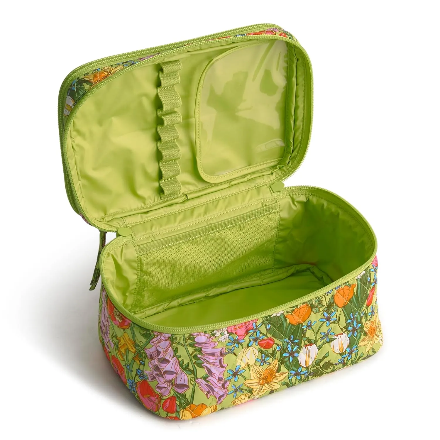 Vera Bradley Premium Cotton Brush Up Cosmetic Case