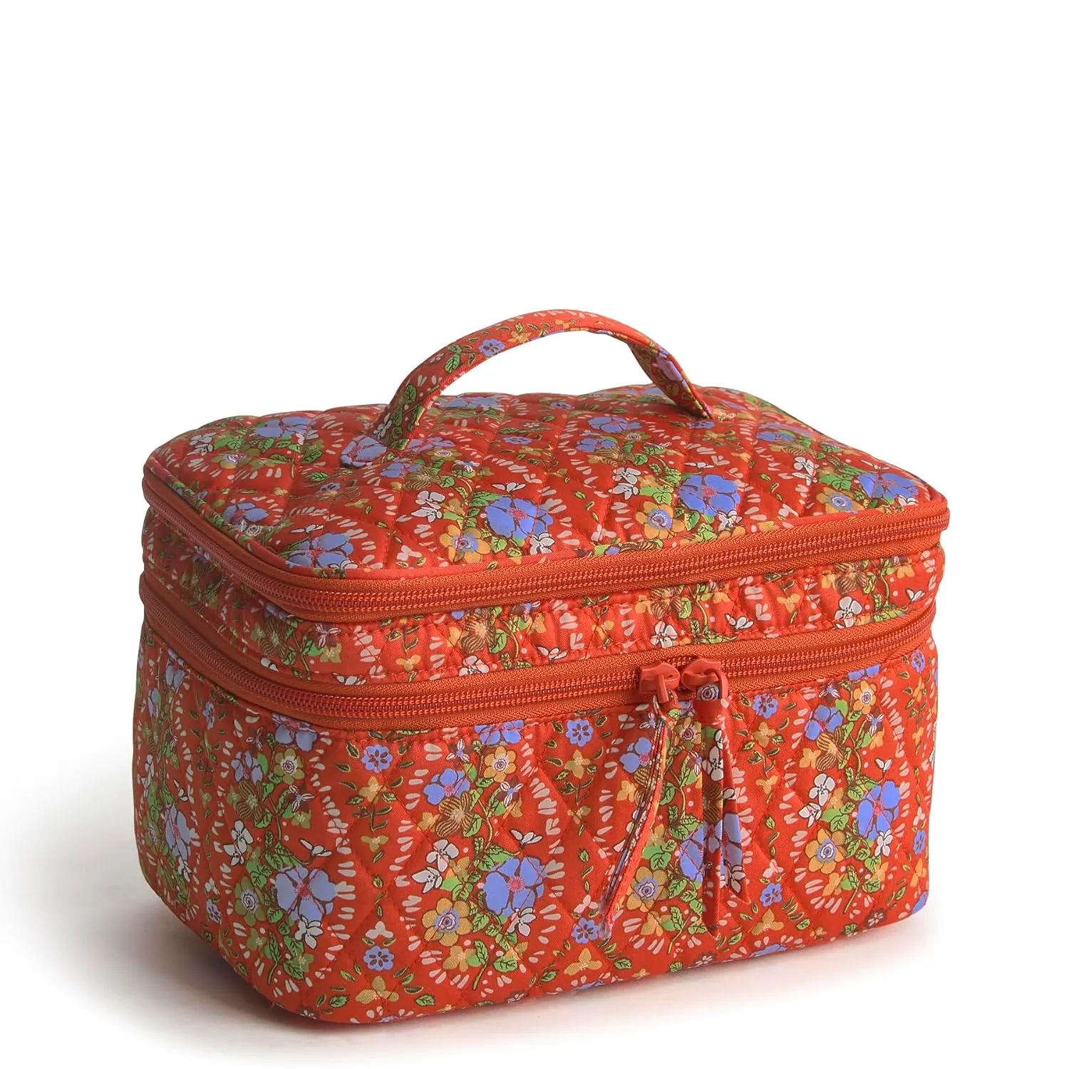 Vera Bradley Premium Cotton Brush Up Cosmetic Case