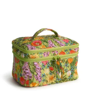 Vera Bradley Premium Cotton Brush Up Cosmetic Case