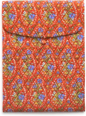 Vera Bradley Premium Cotton Large Envelope Tech Sleeve