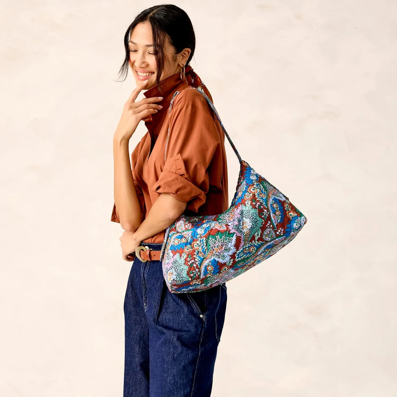 Vera Bradley Premium Cotton Marcelle Shoulder Bag