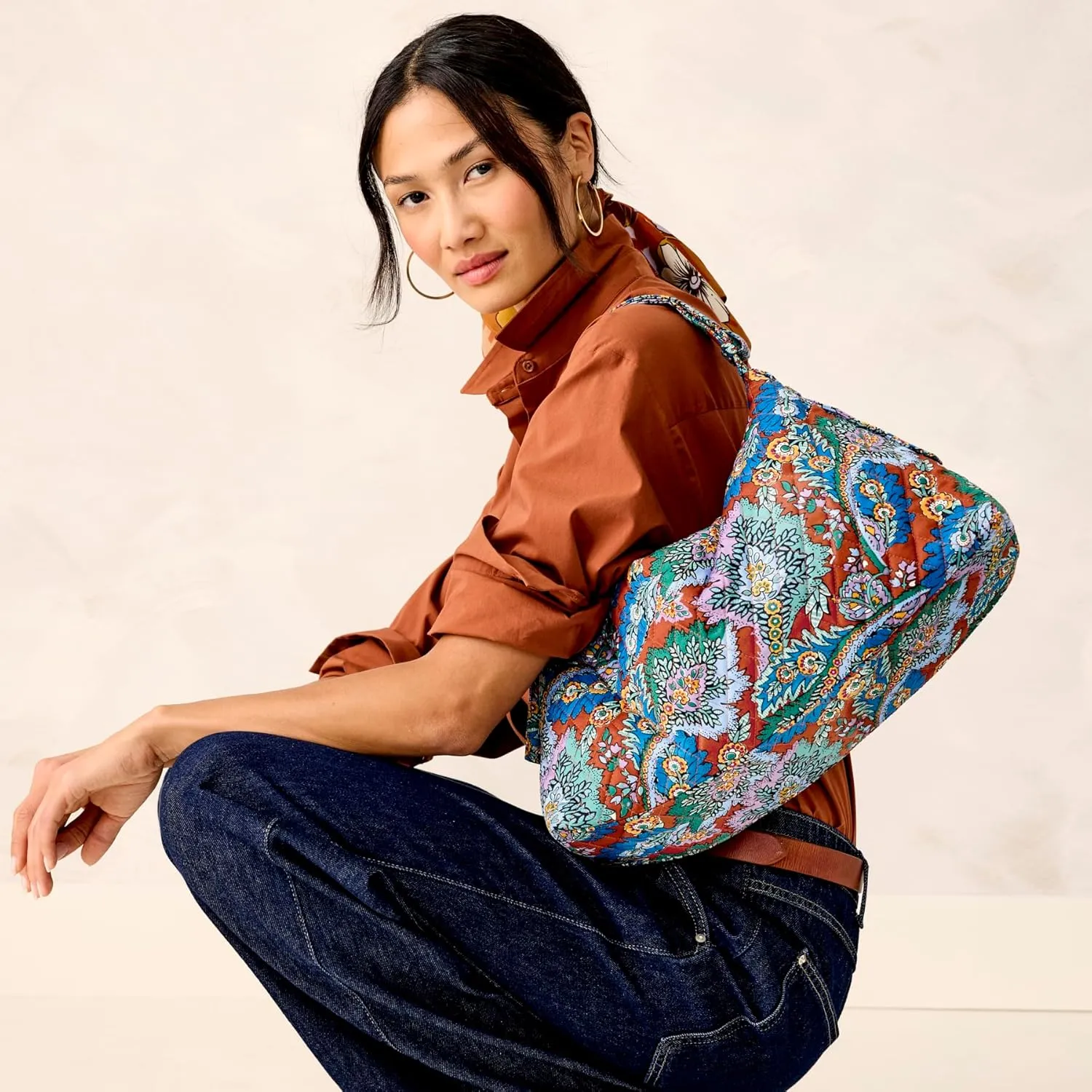 Vera Bradley Premium Cotton Marcelle Shoulder Bag