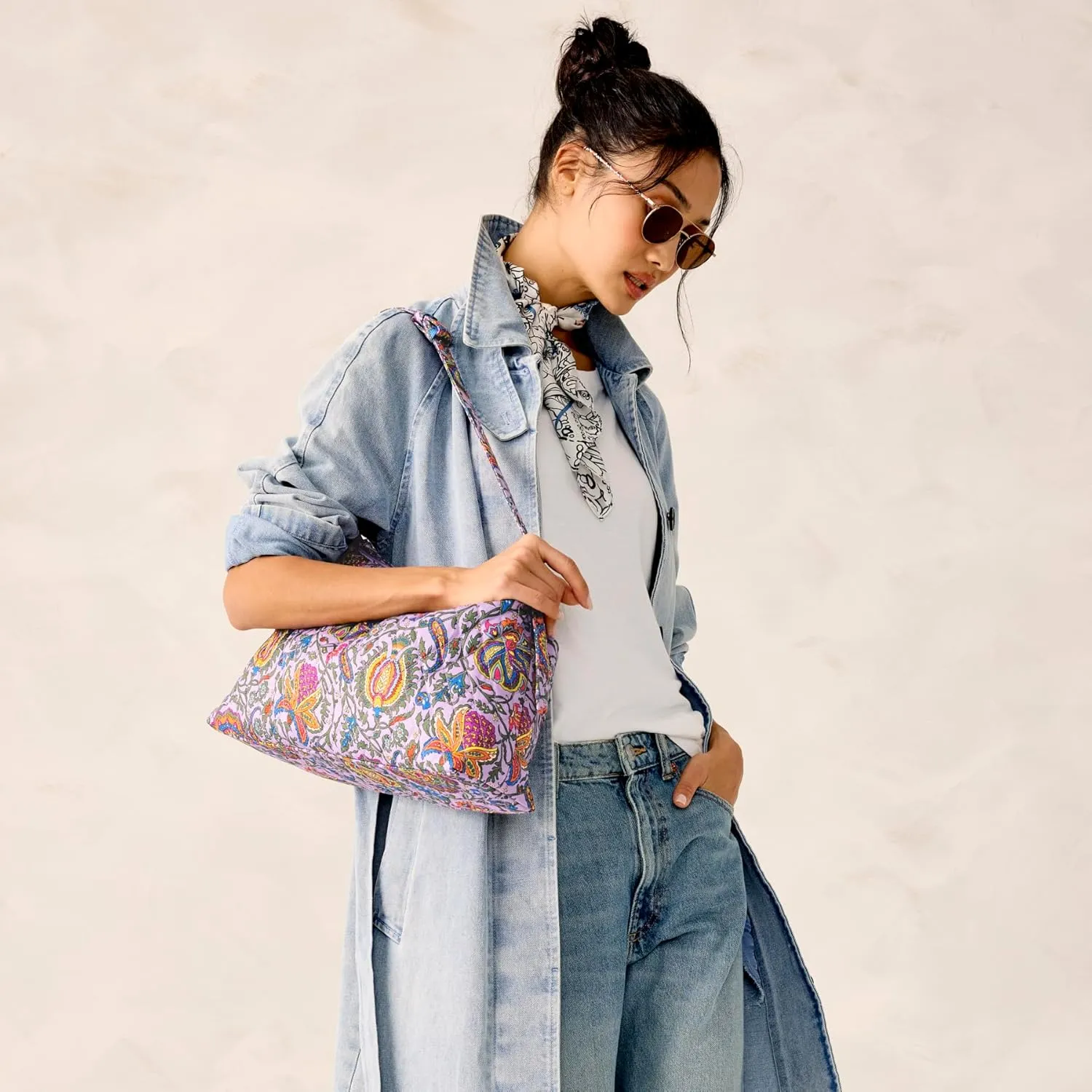 Vera Bradley Premium Cotton Marcelle Shoulder Bag