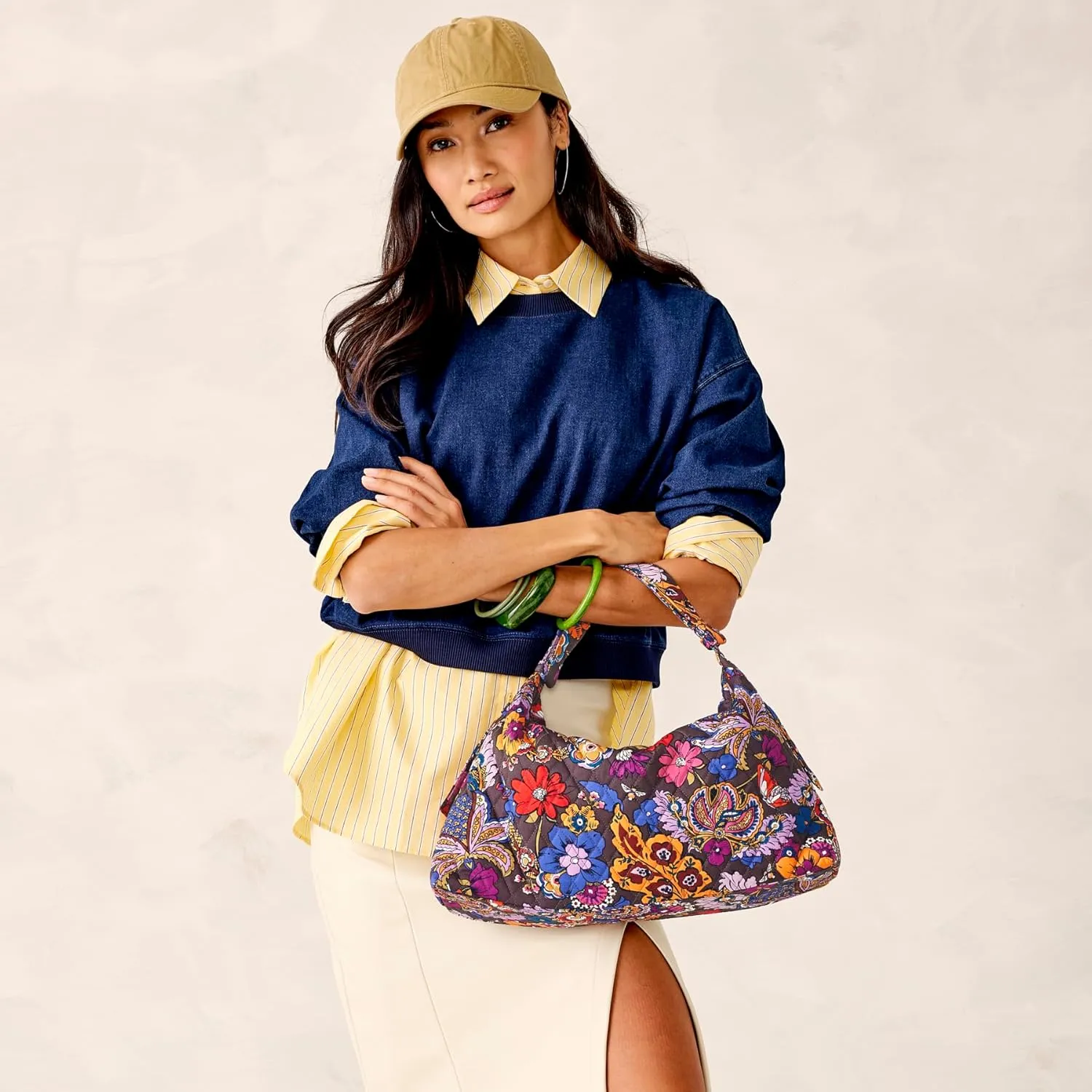 Vera Bradley Premium Cotton Marcelle Shoulder Bag