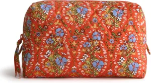 Vera Bradley Premium Cotton Medium Cosmetic, Garden Paisley