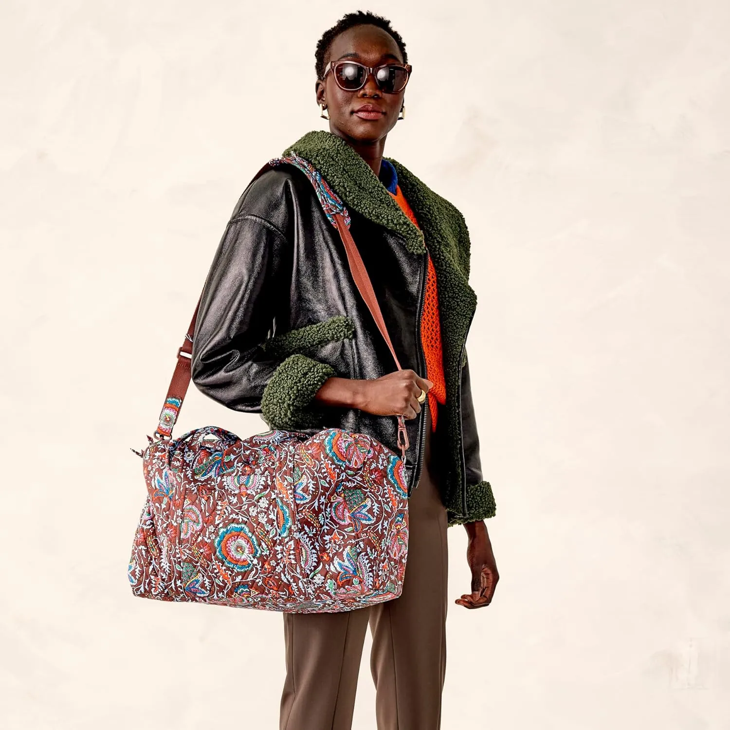 Vera Bradley Premium Cotton Miramar Weekender