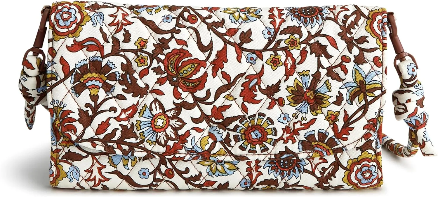 Vera Bradley Premium Cotton Wildwood Wallet Crossbody