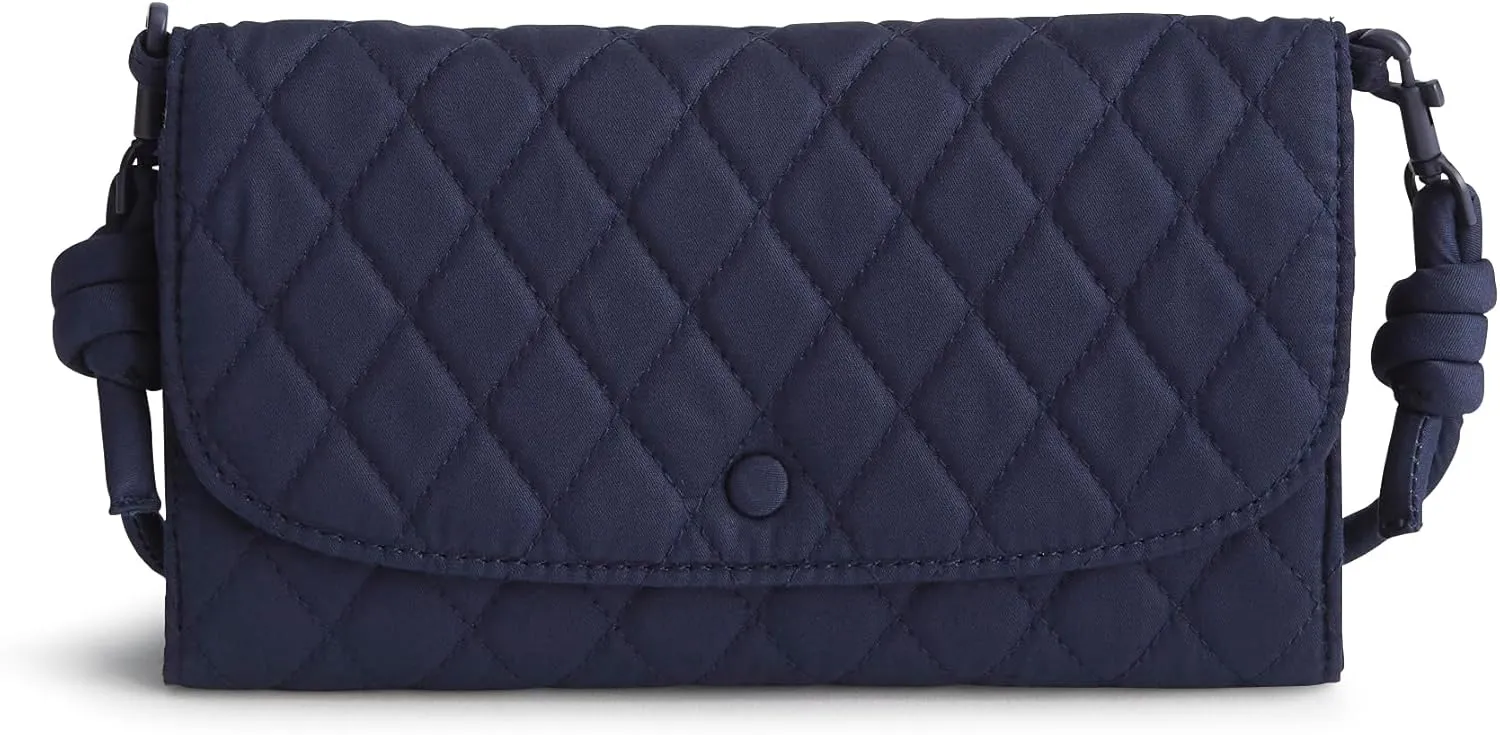 Vera Bradley Premium Cotton Wildwood Wallet Crossbody