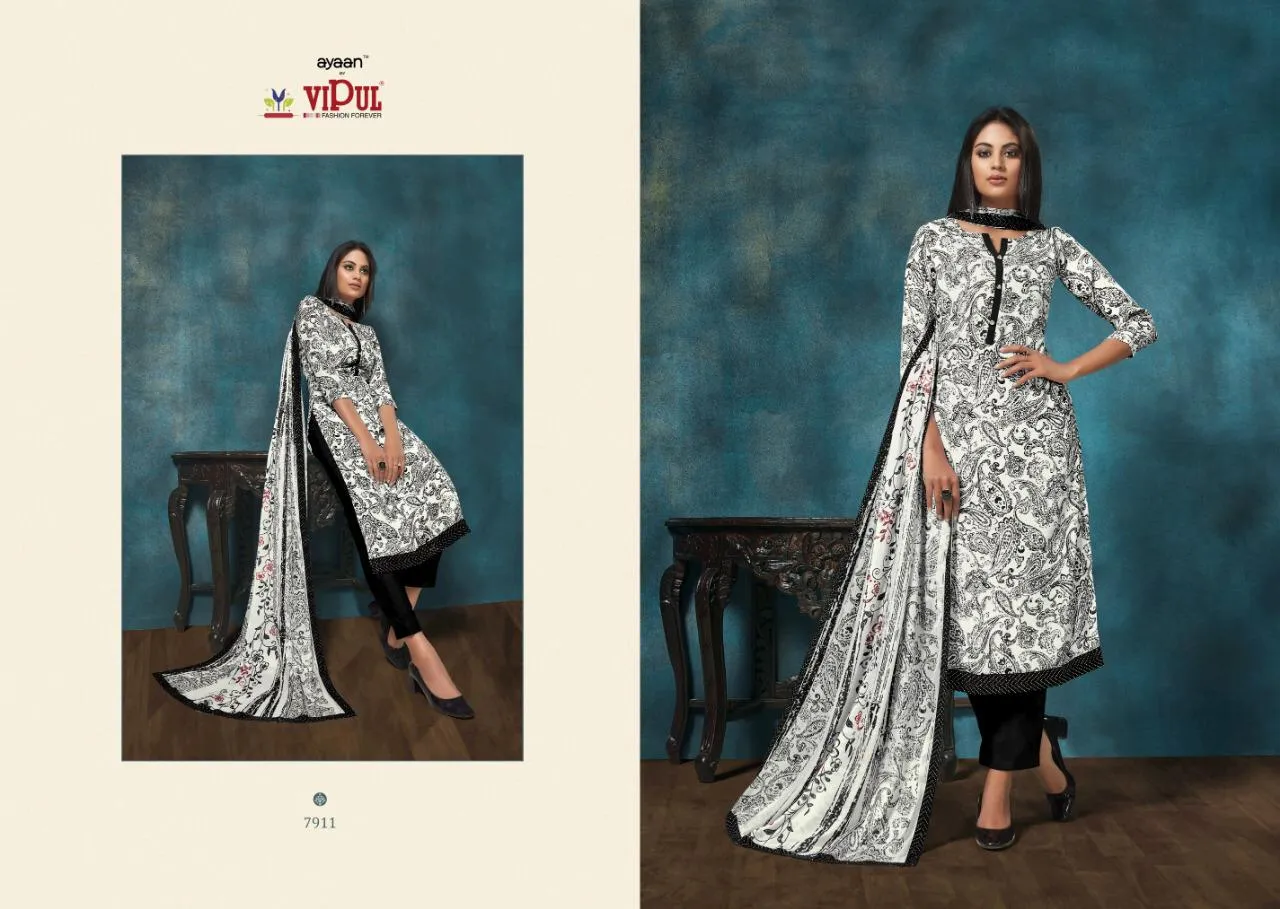 VIPUL FASHION AMYRAH OCCASIONAL WEAR DIGITAL PRINT CREPE DRESS MATERIAL