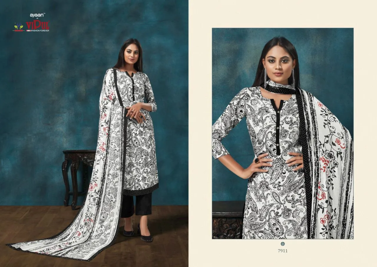 VIPUL FASHION AMYRAH OCCASIONAL WEAR DIGITAL PRINT CREPE DRESS MATERIAL