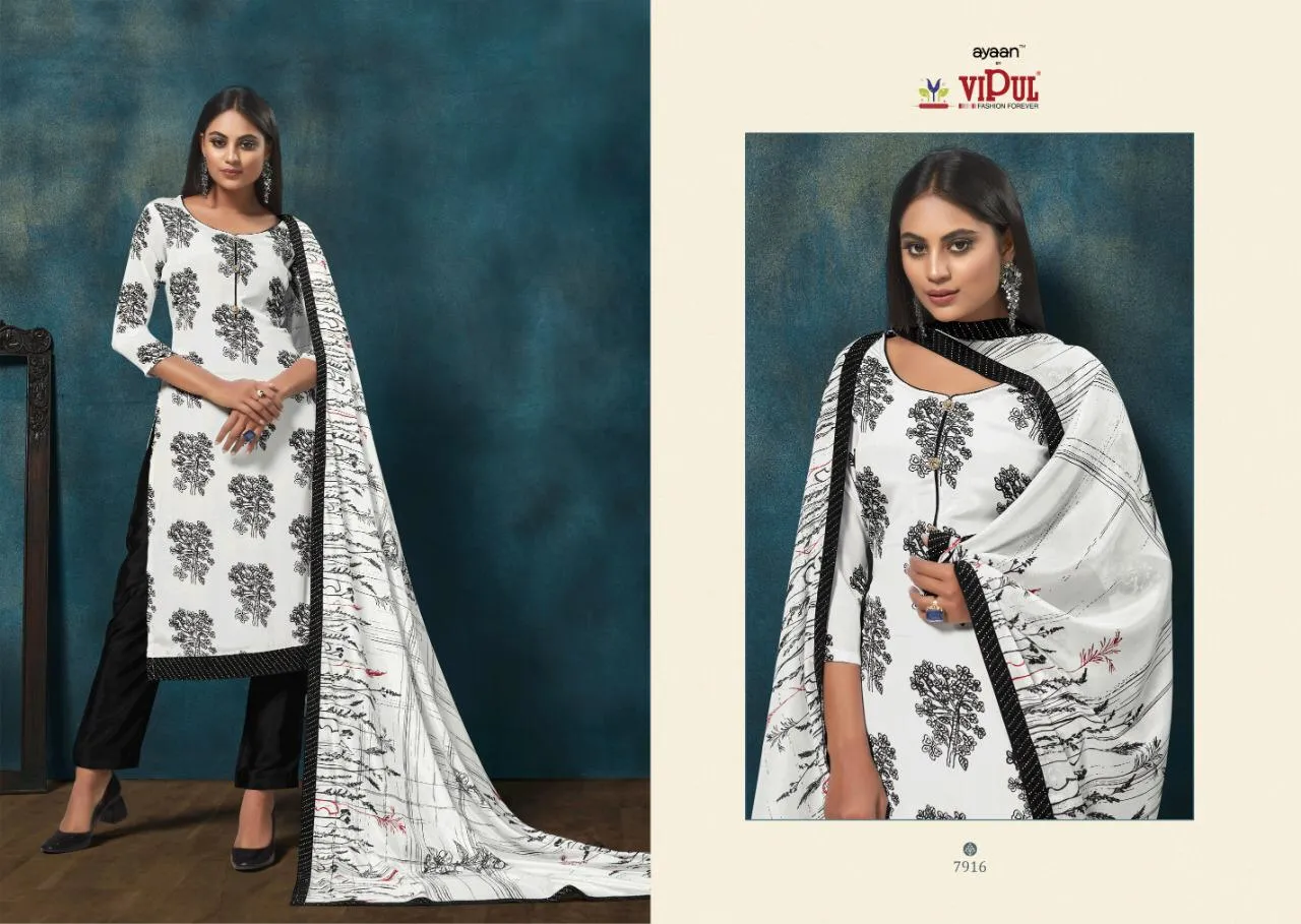 VIPUL FASHION AMYRAH OCCASIONAL WEAR DIGITAL PRINT CREPE DRESS MATERIAL