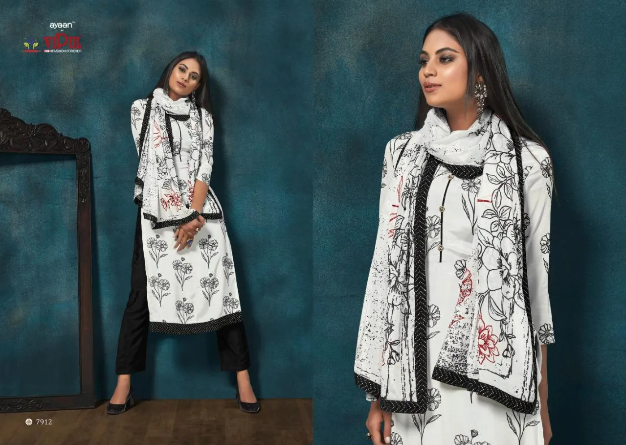 VIPUL FASHION AMYRAH OCCASIONAL WEAR DIGITAL PRINT CREPE DRESS MATERIAL