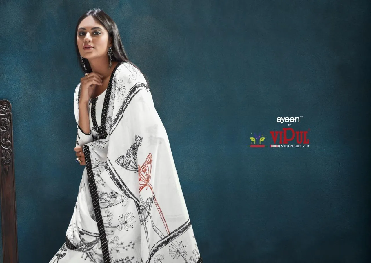 VIPUL FASHION AMYRAH OCCASIONAL WEAR DIGITAL PRINT CREPE DRESS MATERIAL