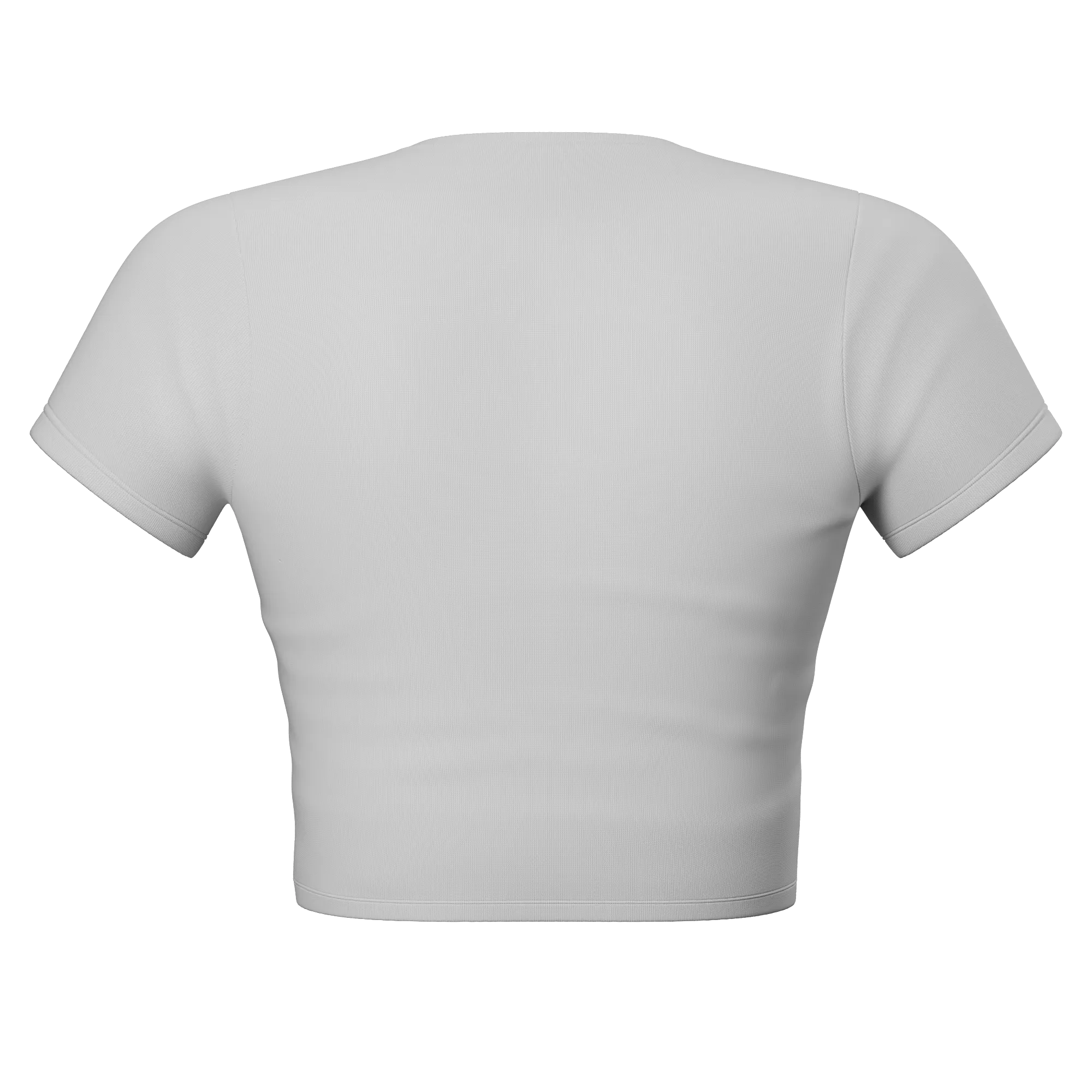 White Hot Solid Cropped T-Shirt