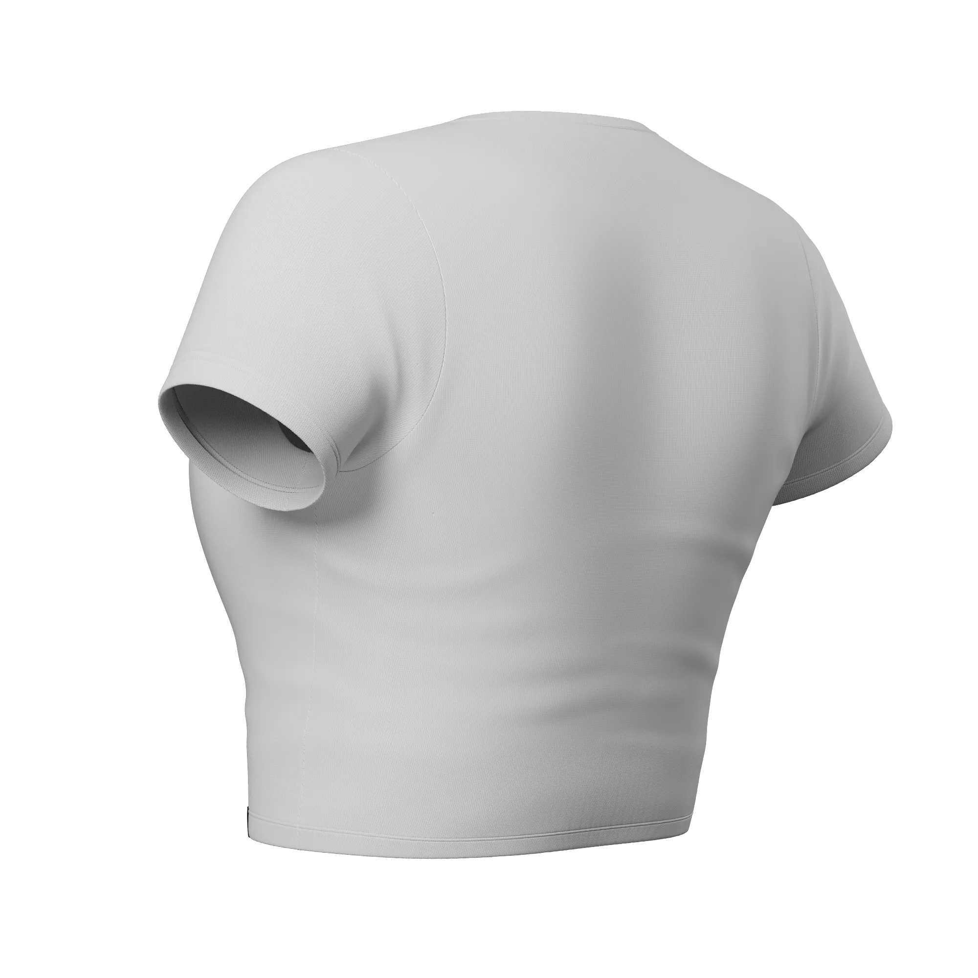 White Hot Solid Cropped T-Shirt