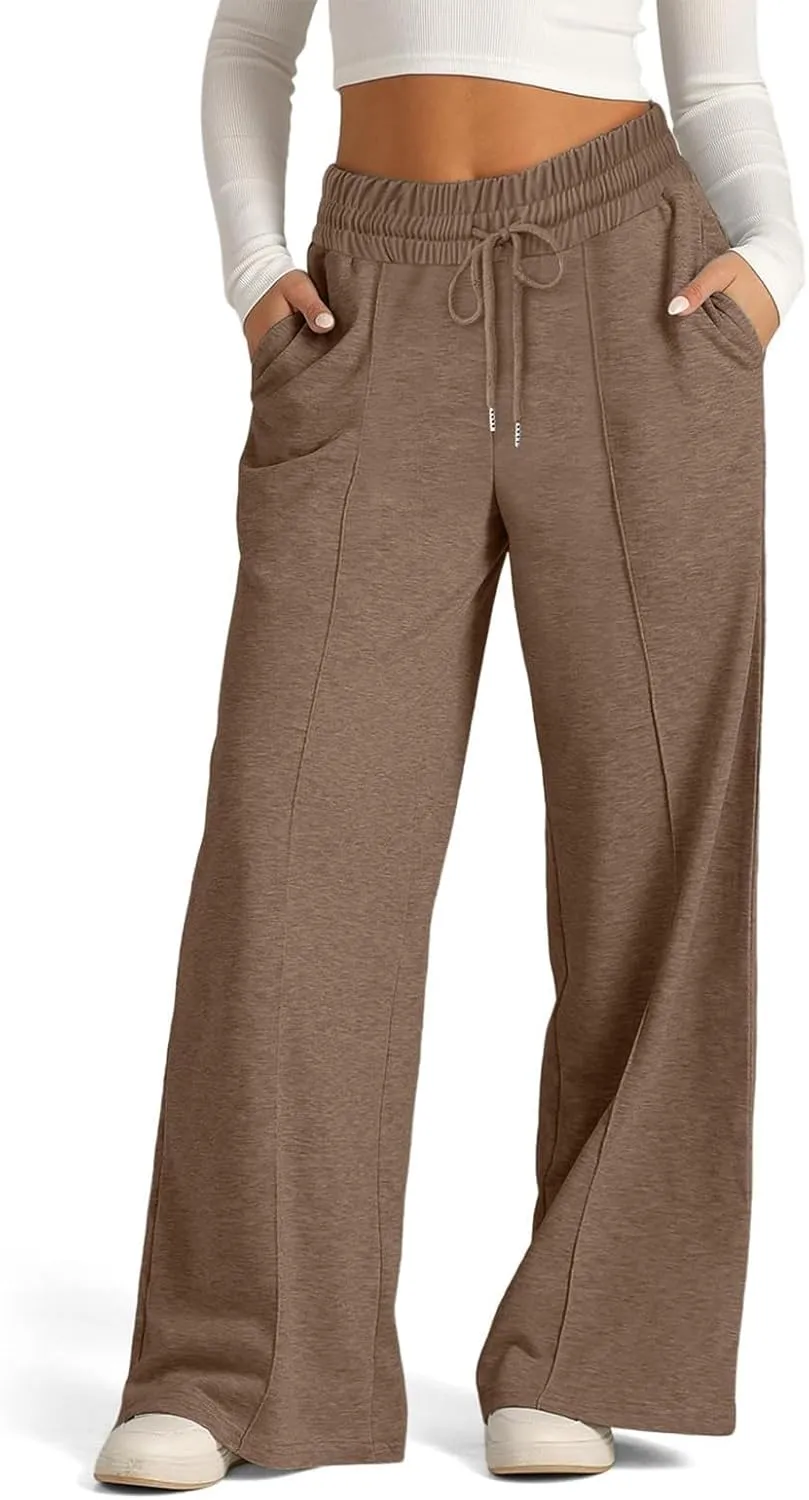 Wide Leg Pants for Women, High Waisted Straight Leg Pants Wide Cotton