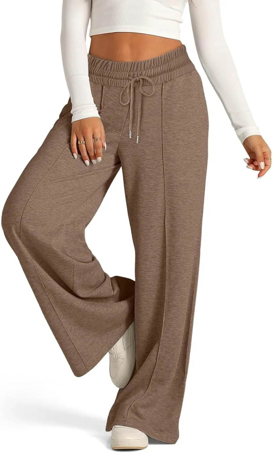 Wide Leg Pants for Women, High Waisted Straight Leg Pants Wide Cotton