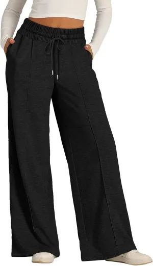Wide Leg Pants for Women, High Waisted Straight Leg Pants Wide Cotton