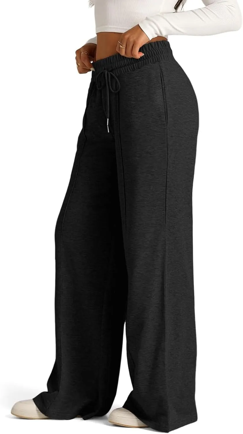 Wide Leg Pants for Women, High Waisted Straight Leg Pants Wide Cotton