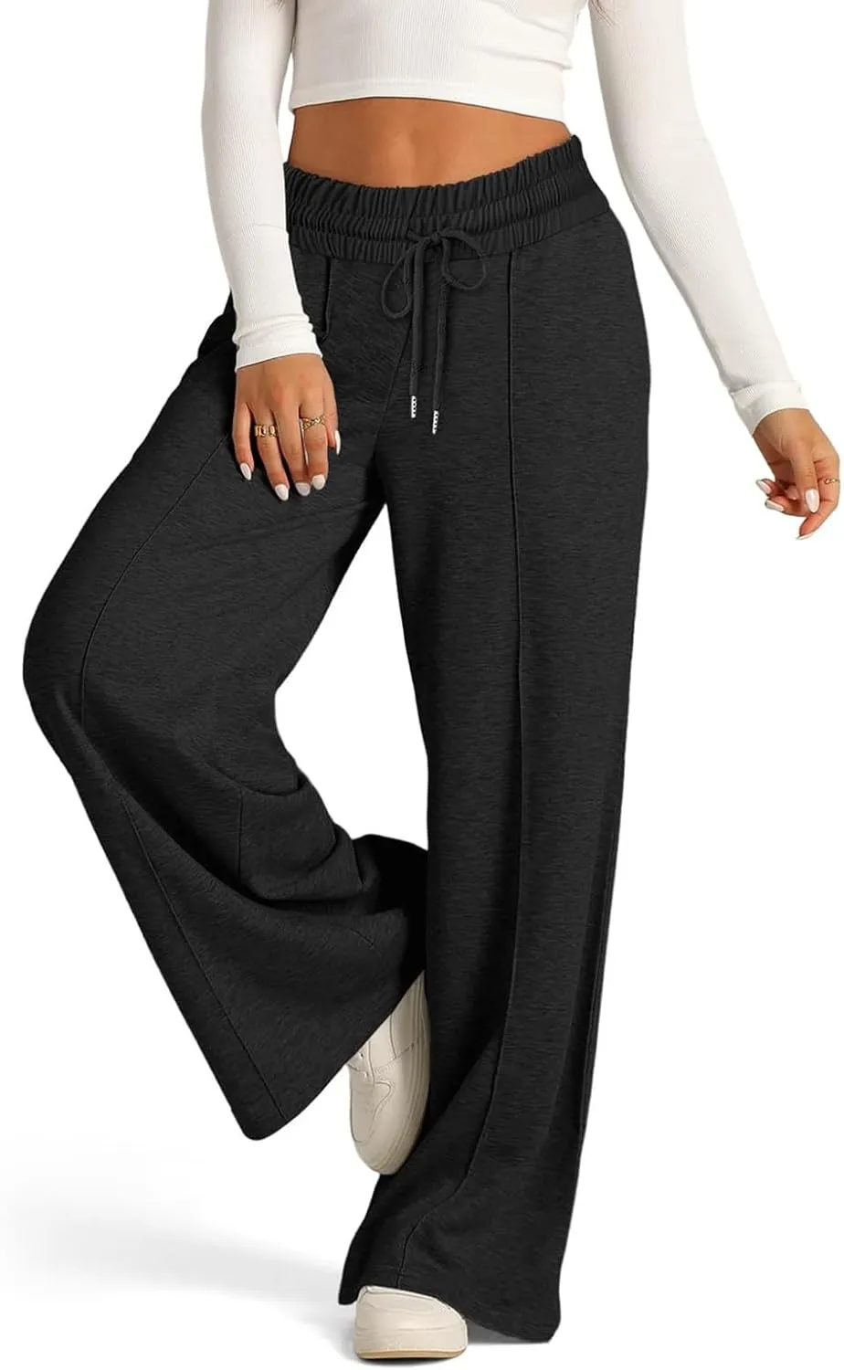 Wide Leg Pants for Women, High Waisted Straight Leg Pants Wide Cotton