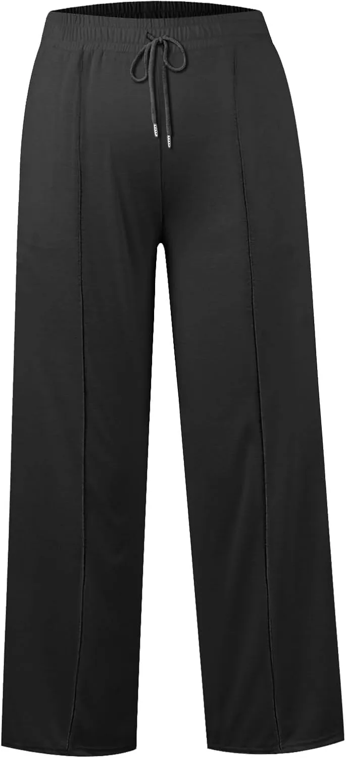 Wide Leg Pants for Women, High Waisted Straight Leg Pants Wide Cotton