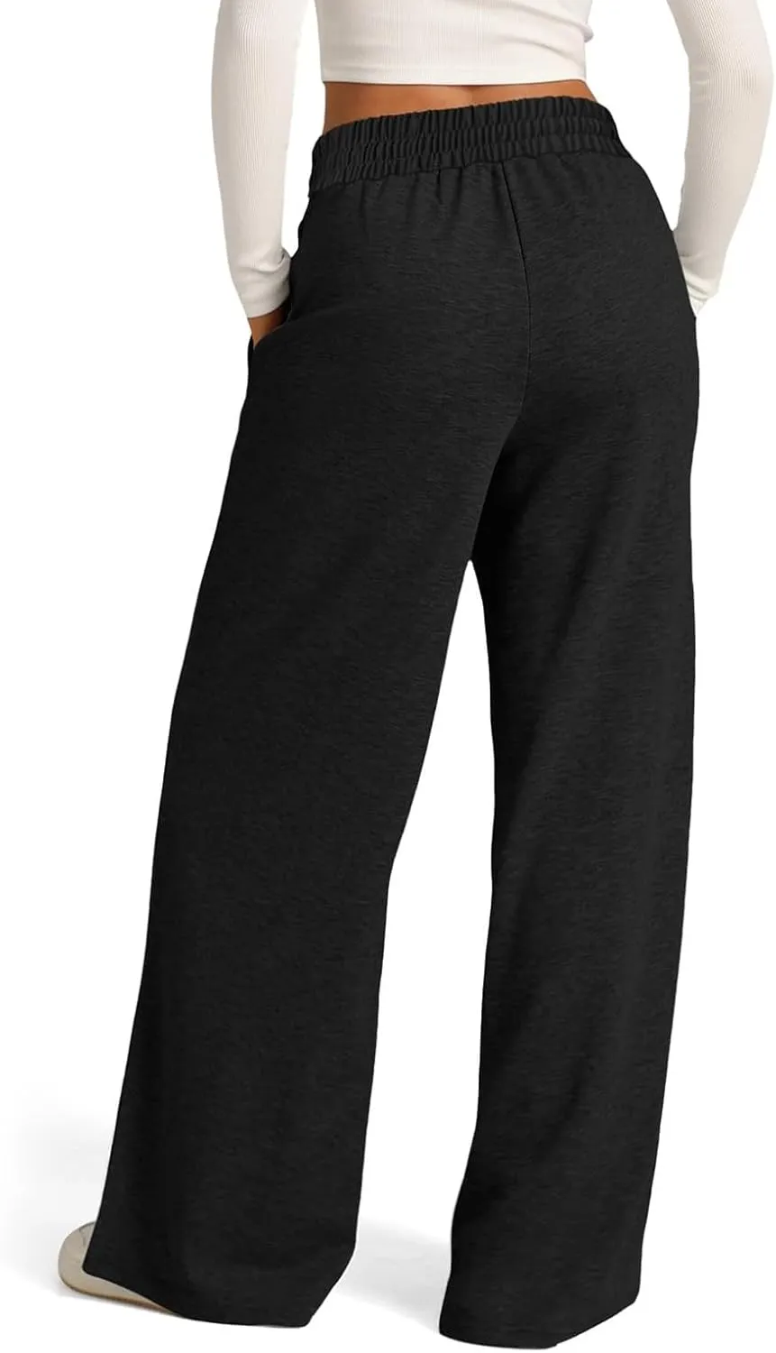 Wide Leg Pants for Women, High Waisted Straight Leg Pants Wide Cotton