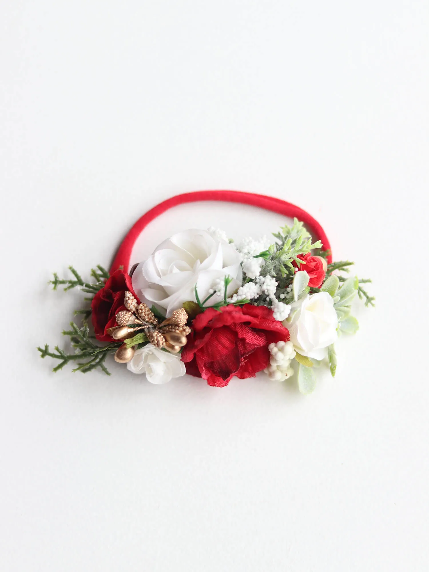 Winter floral headband