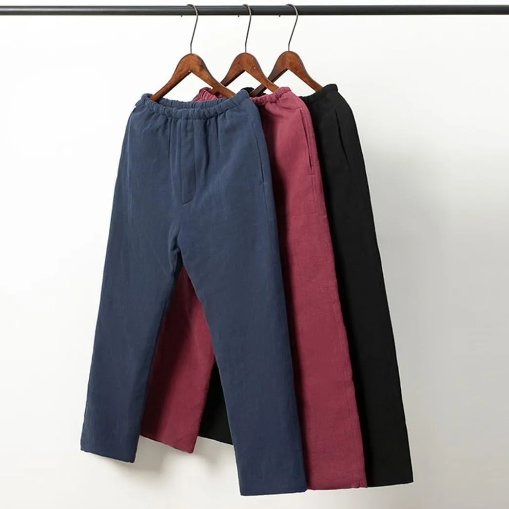 Winter Martial Arts Pants Chinese Kung Fu Harem Pants Loose Yoga Trousers Cotton Tai Chi Pants