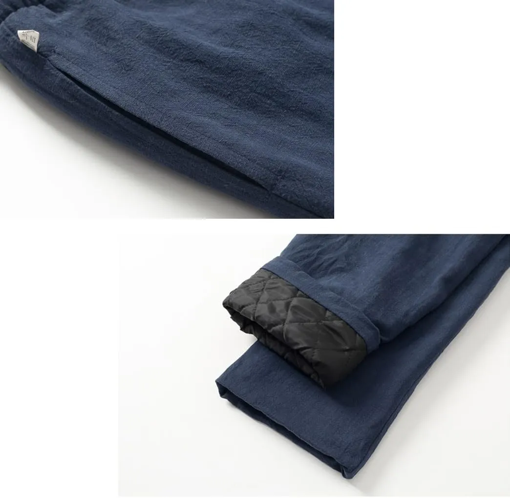 Winter Martial Arts Pants Chinese Kung Fu Harem Pants Loose Yoga Trousers Cotton Tai Chi Pants