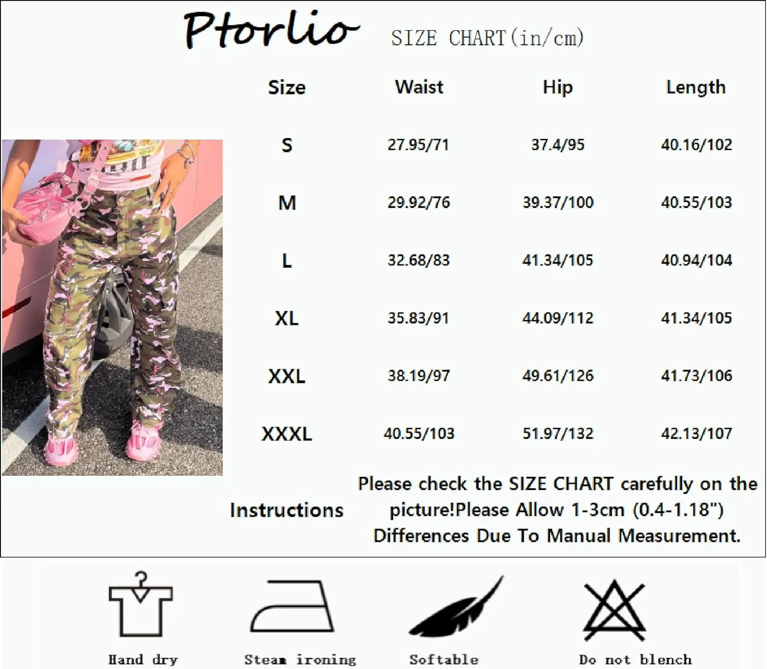 Women Camo Cargo Pants Camouflage Army Fatigue High Waisted Jogger Sweatpants Plus Size