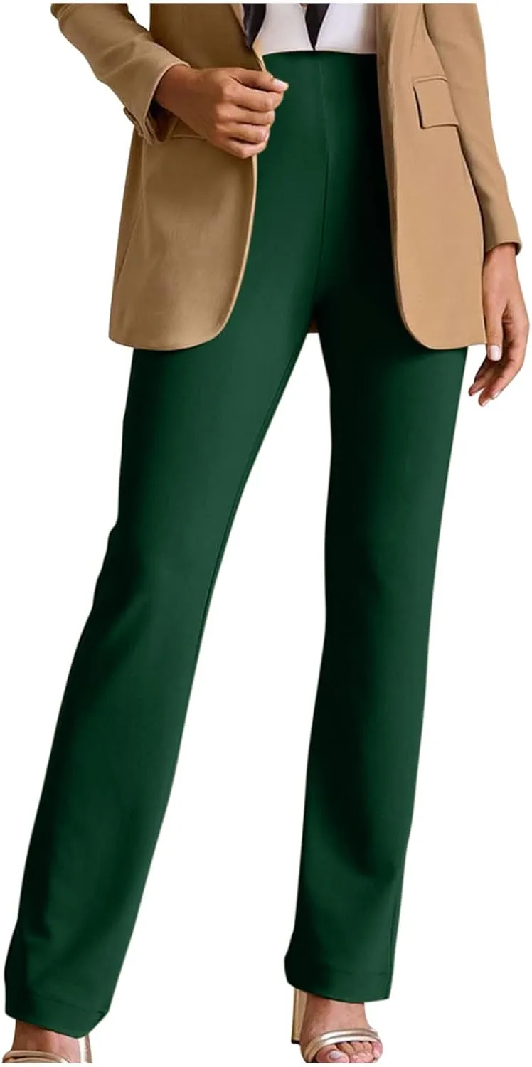 Women Dress Pants Trouser Slack High Waist Stretch Bootcut Pant Tall, Petite, Regular for Work Office Business Casual