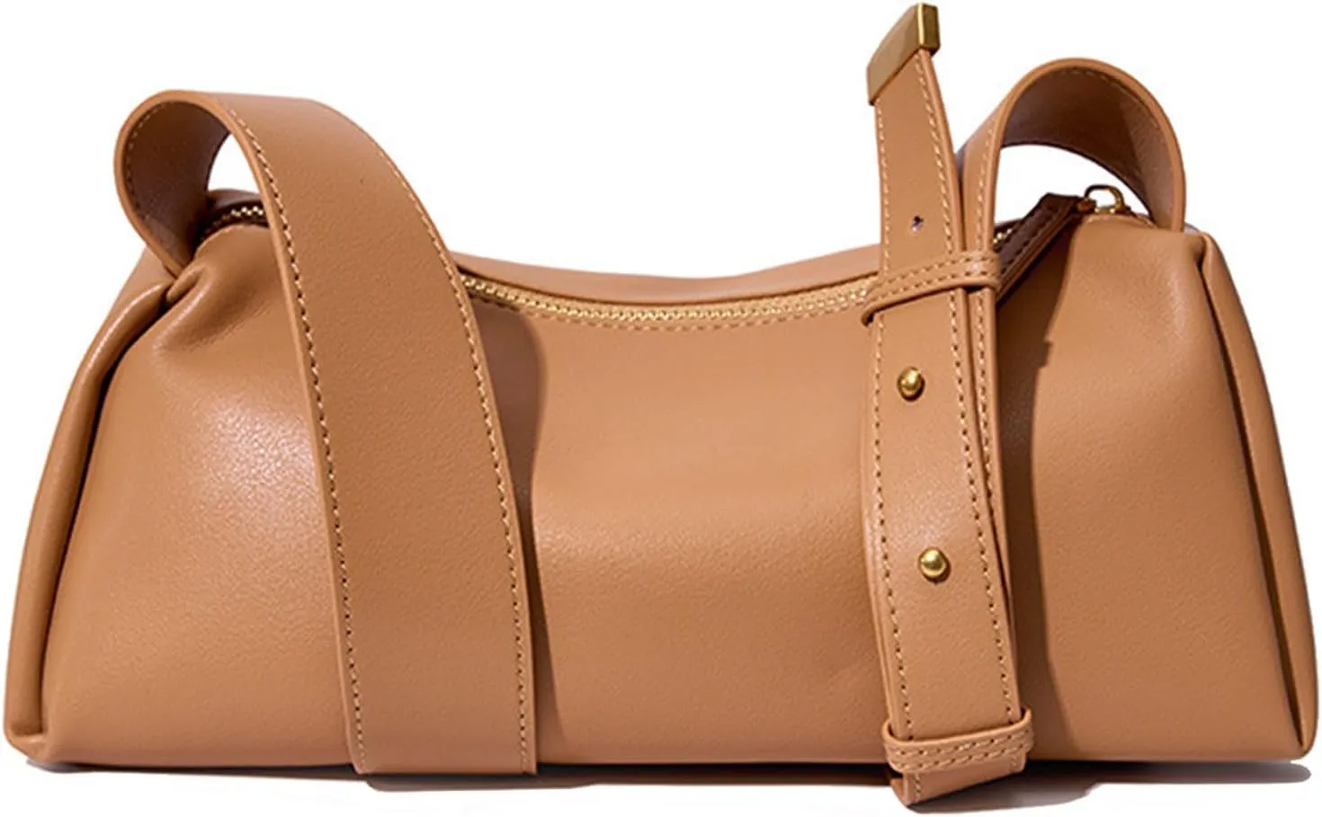 Women Genuine Leather Purses Small Shoulder Bags Ladies Modern Crossbody Bag Designer Handbag with Adjustable Strap