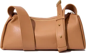 Women Genuine Leather Purses Small Shoulder Bags Ladies Modern Crossbody Bag Designer Handbag with Adjustable Strap