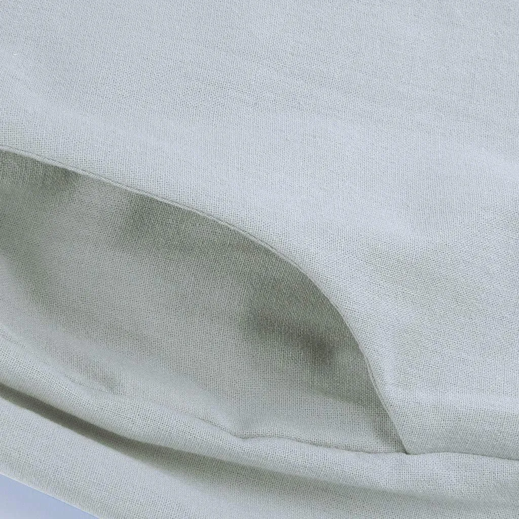 Women's Cotton Linen Pants Summer Wide Leg Pants Casual Loose Drawstring High Waist Palazzo Pants Trousers Pockets