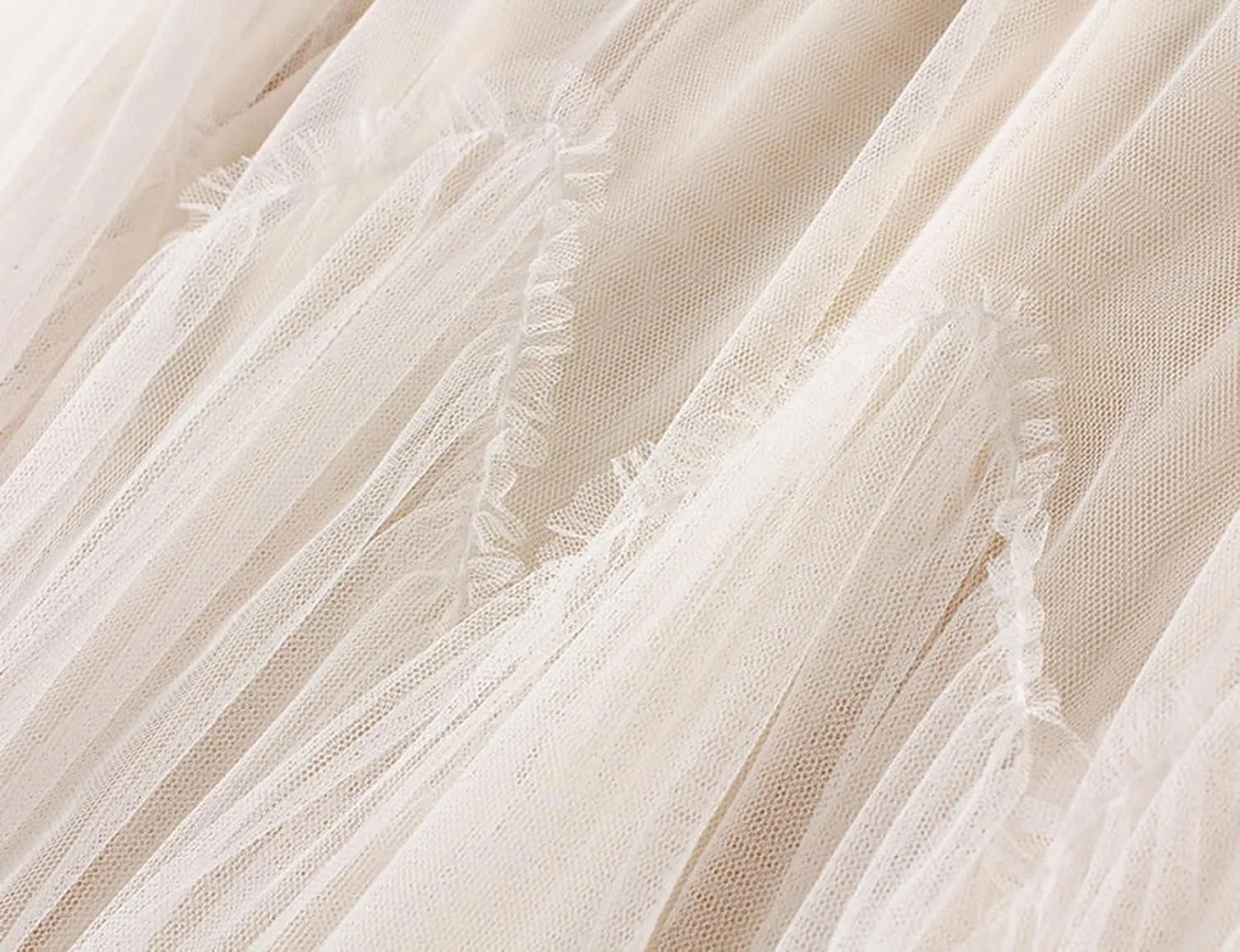 Women's Layered Midi Skirt,Fairy Elastic Waist A Line Tutu Tulle Skirt Princess Petticoat
